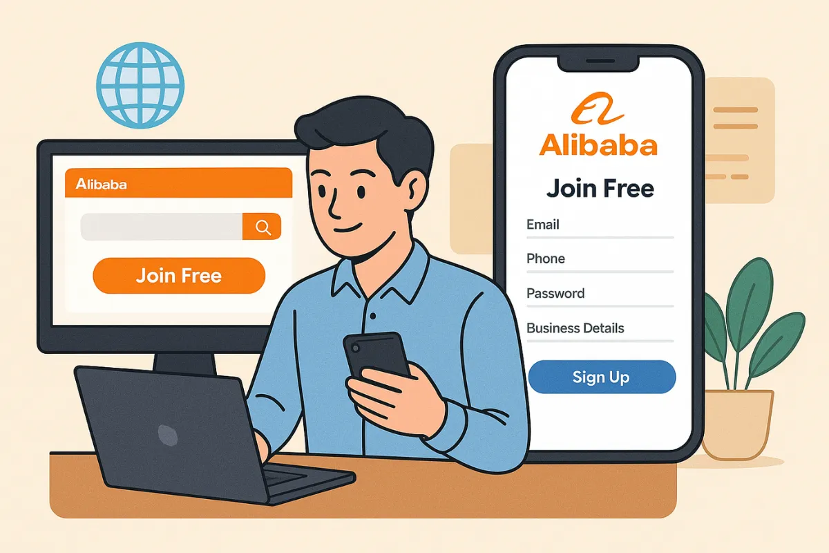 Cara Buat Akun Alibaba