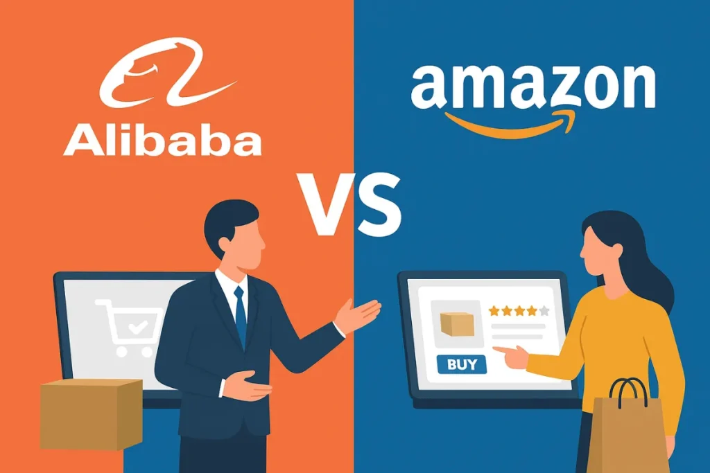 perbedaan Alibaba dan Amazon